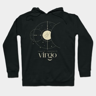 Aesthetic Virgo Zodiac Sign Minimalist Hoodie